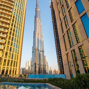 Walk To Dubai Mall 2Br With Skyline View Pool دبي
